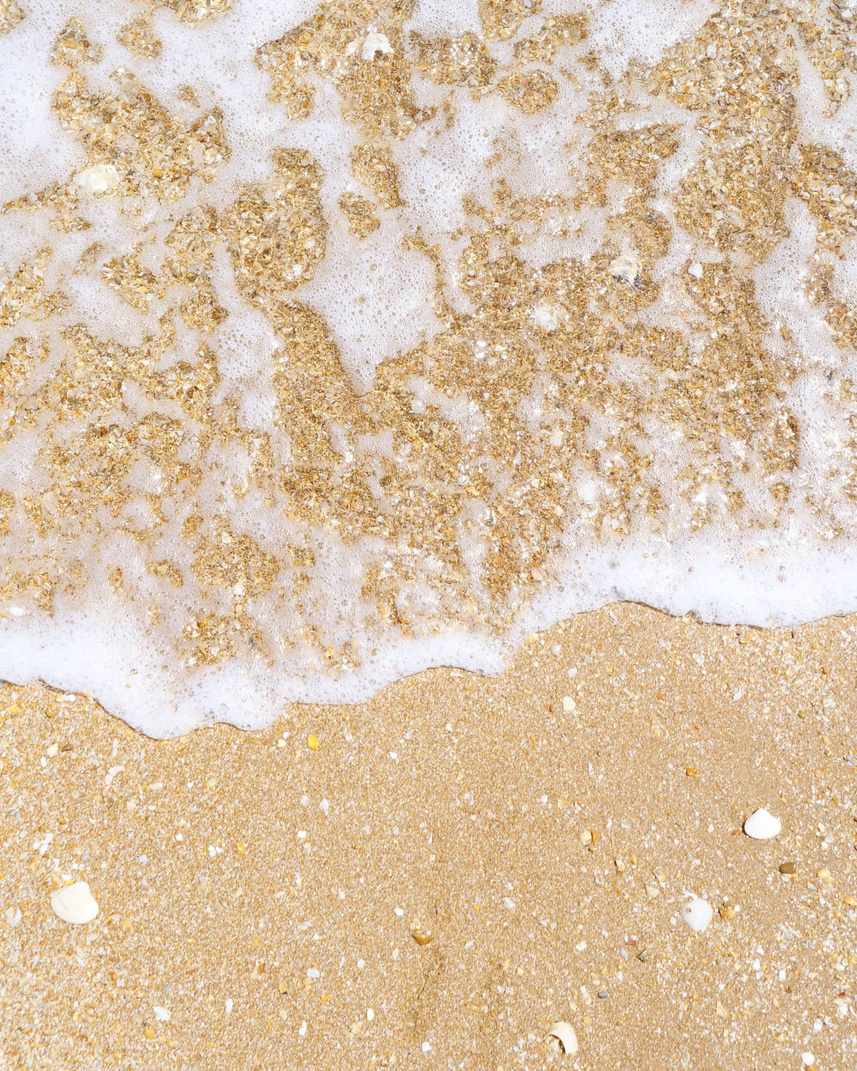 Sea Waves on Sand Beach